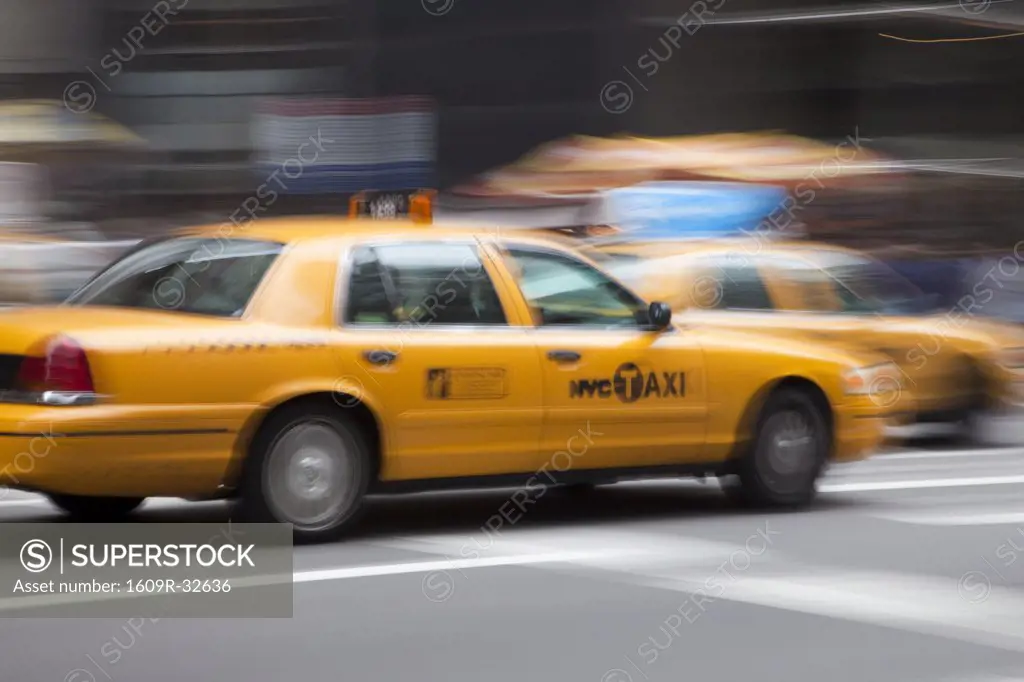 Taxi Cabs, Manhattan, New York City, USA