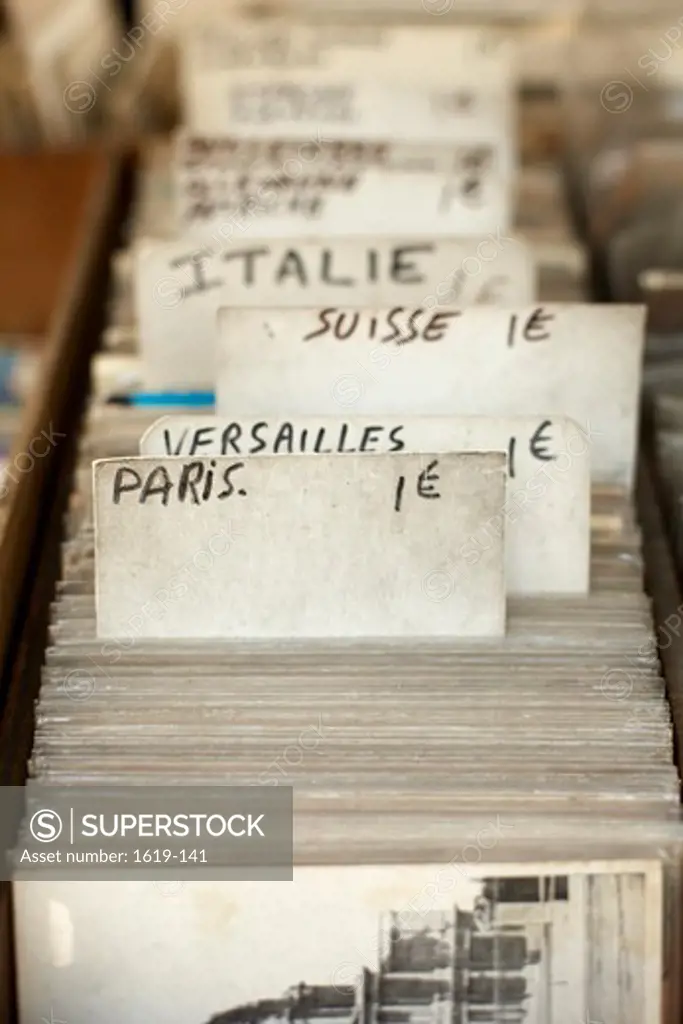 Files of old photos of Paris and other European cities