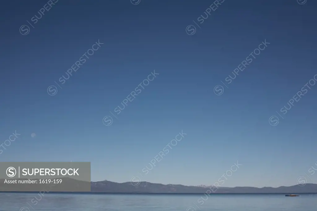 Lake and a mountain range, Lake Tahoe, California, USA