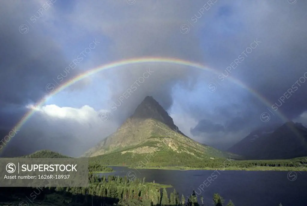 Rainbow at Grinnel Point Glacier National Park