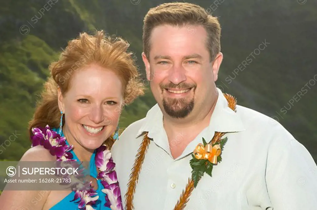 Man and Woman Posing in Hawaii