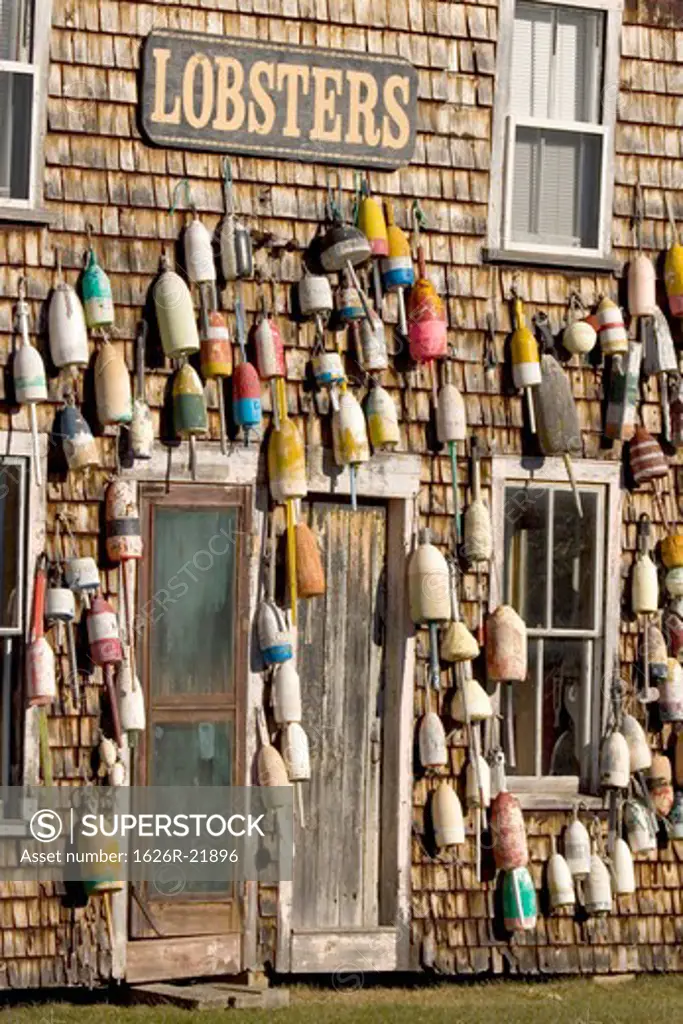 Lobster Buoys in Boothbay Maine