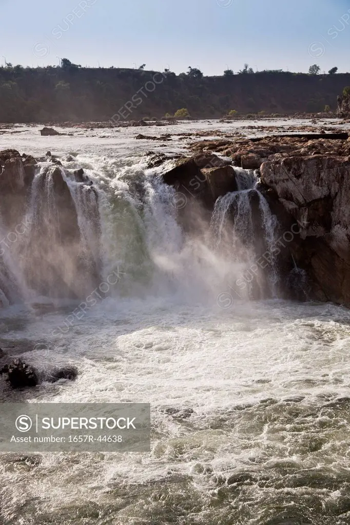 Dhuandhar Falls on Narmada River, Bhedaghat, Jabalpur District, Madhya Pradesh, India