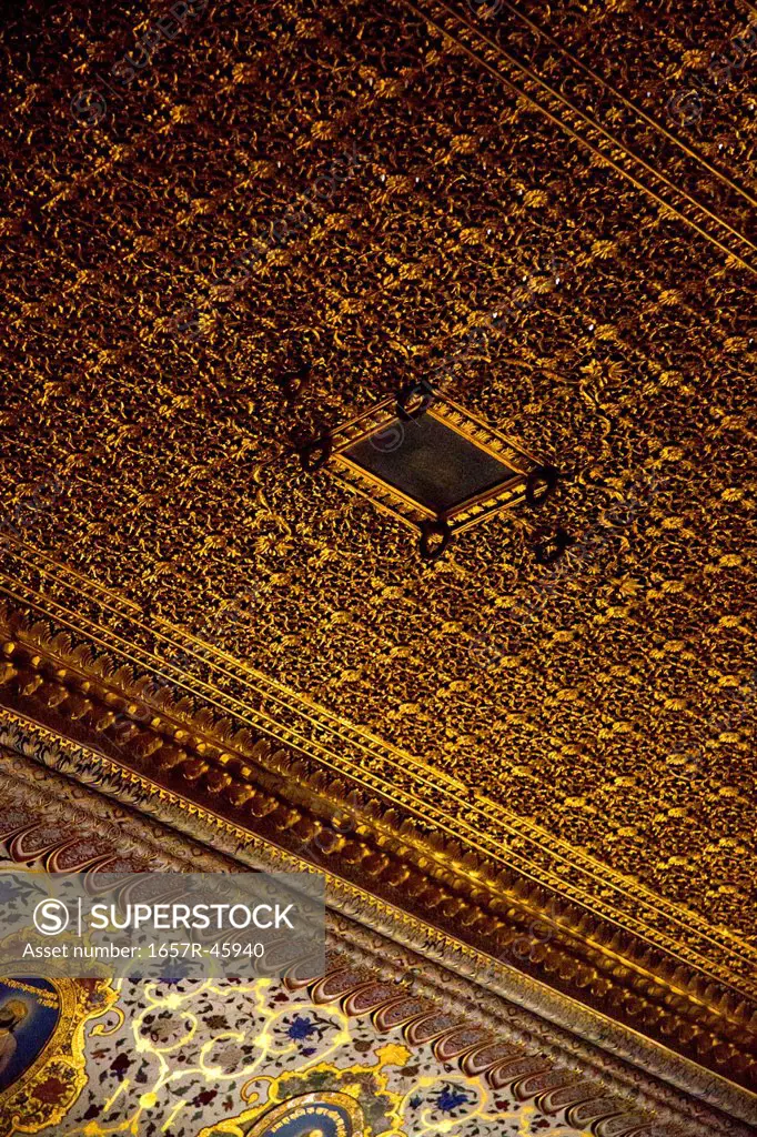 Details of the ceiling of a fort, Meherangarh Fort, Jodhpur, Rajasthan, India