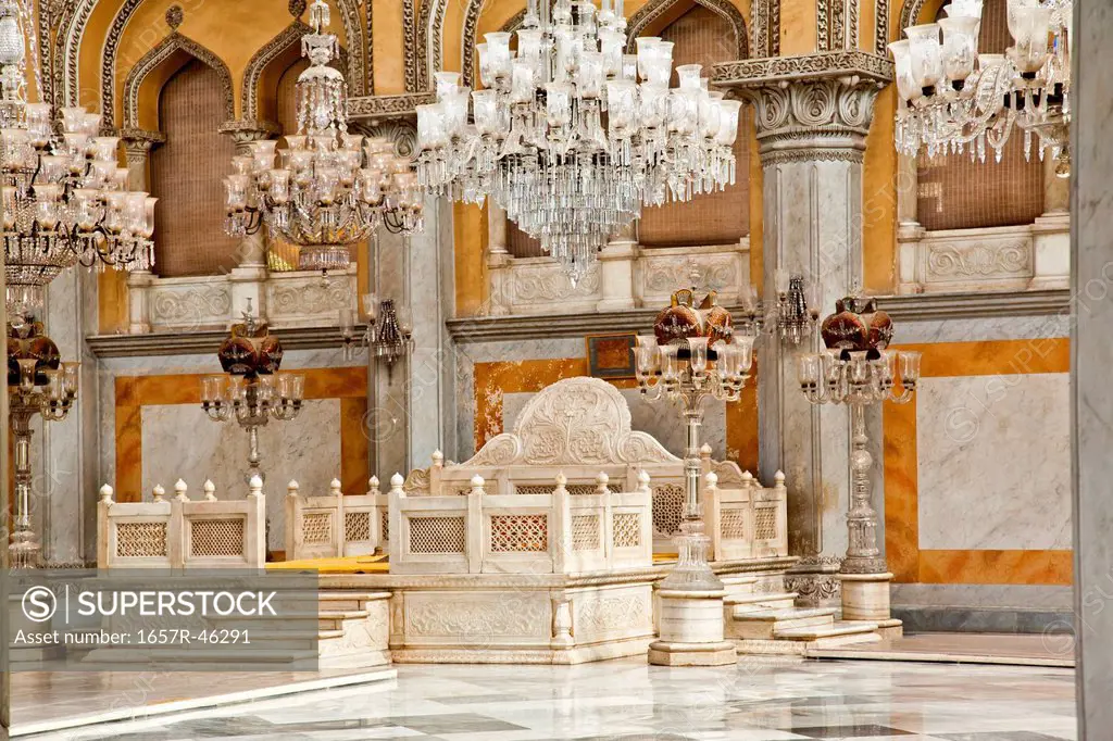 Interior of a Palace, Chowmahalla Palace, Hyderabad, Andhra Pradesh, India