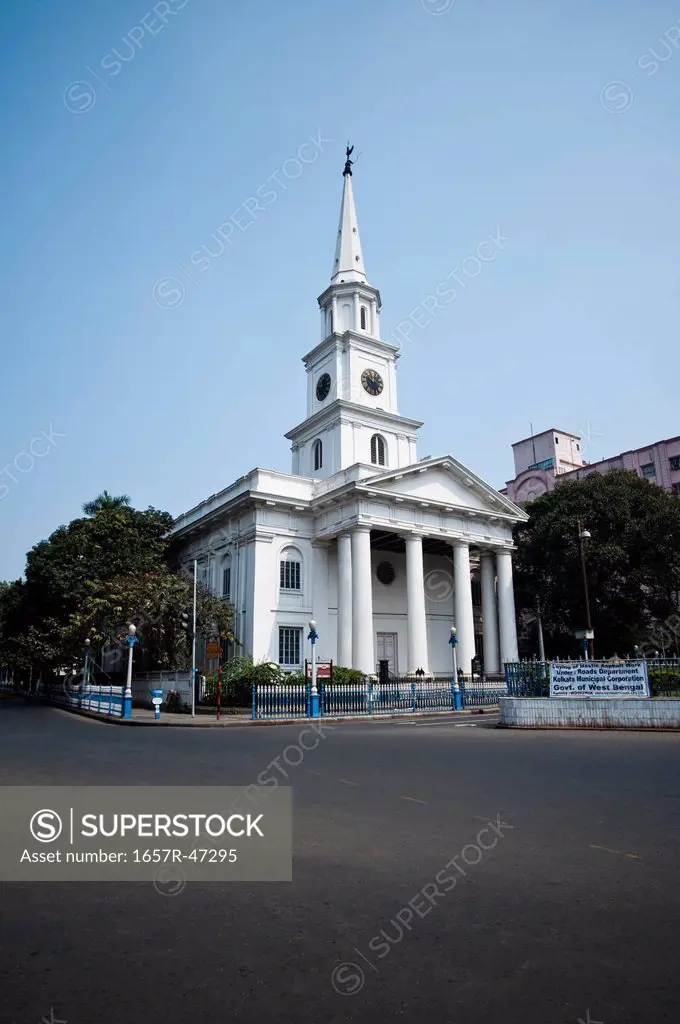 Facade of a church, St Andrew's Church, Kolkata, West Bengal, India