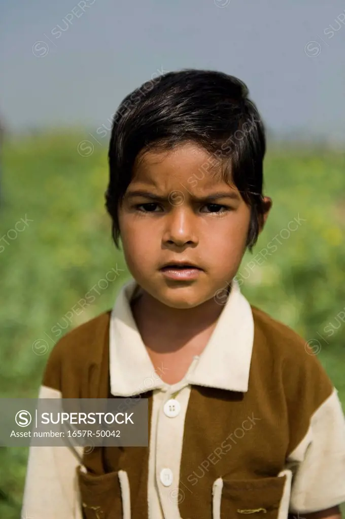 Portrait of a boy, Farrukh Nagar, Gurgaon, Haryana, India