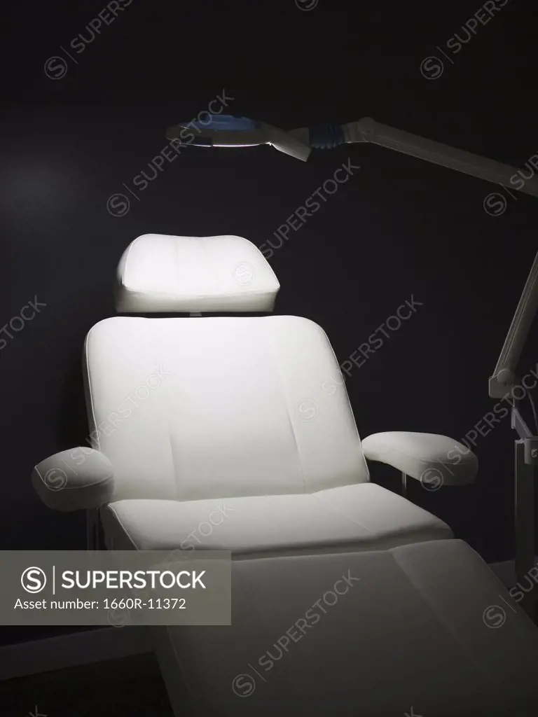 Dentist's chair in a dentist office