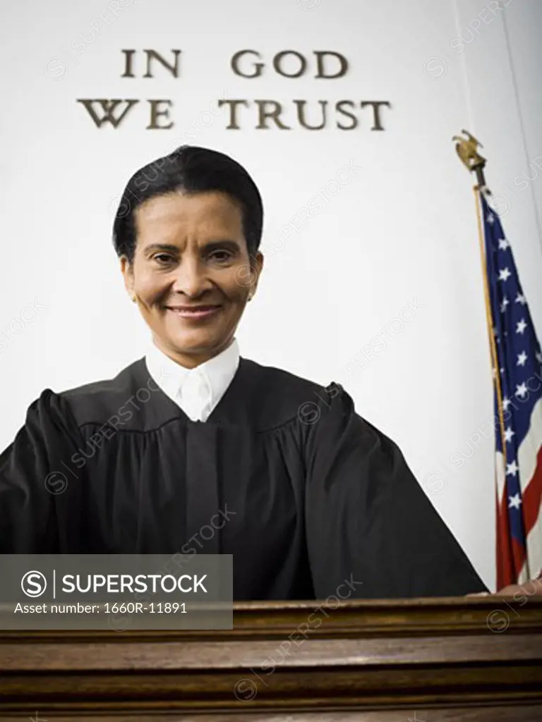Portrait of a female judge smiling