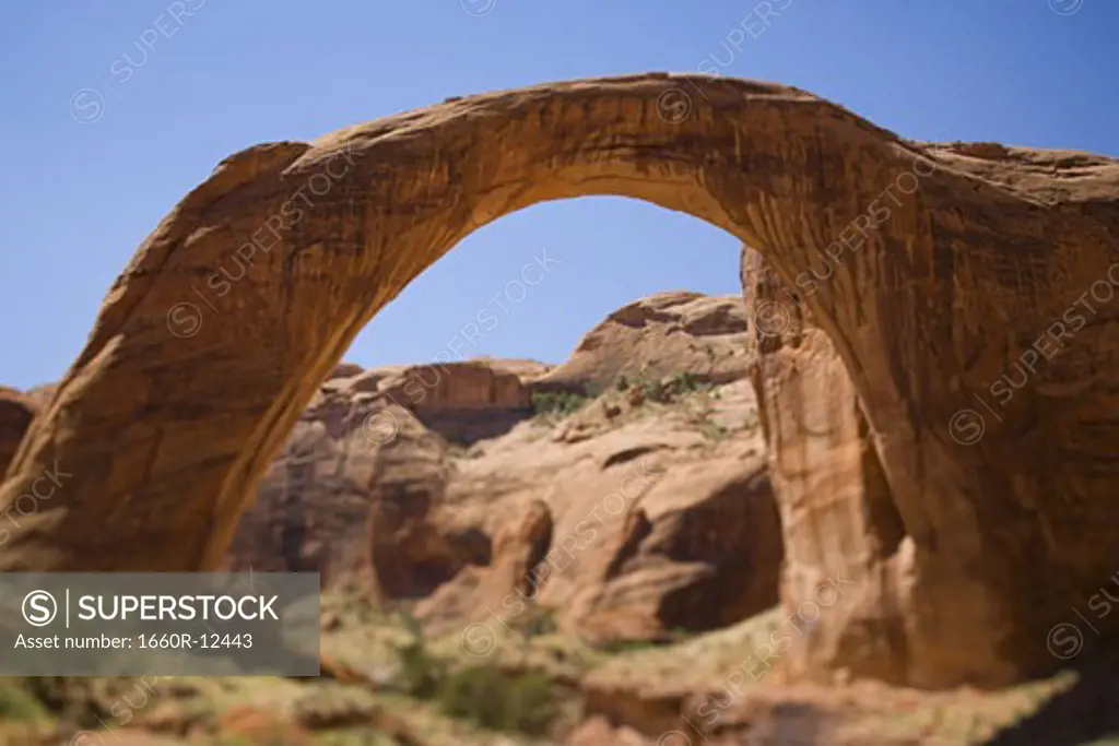 Natural arch on a landscape