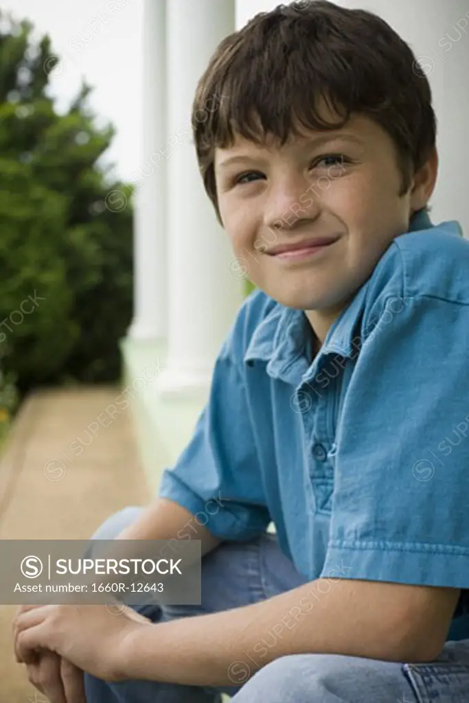 Portrait of a boy sitting