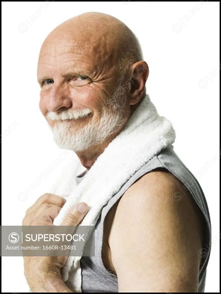 Portrait of a senior man smiling