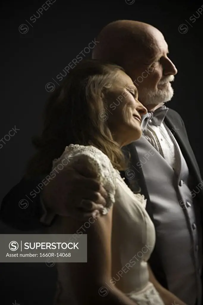 Profile of older couple