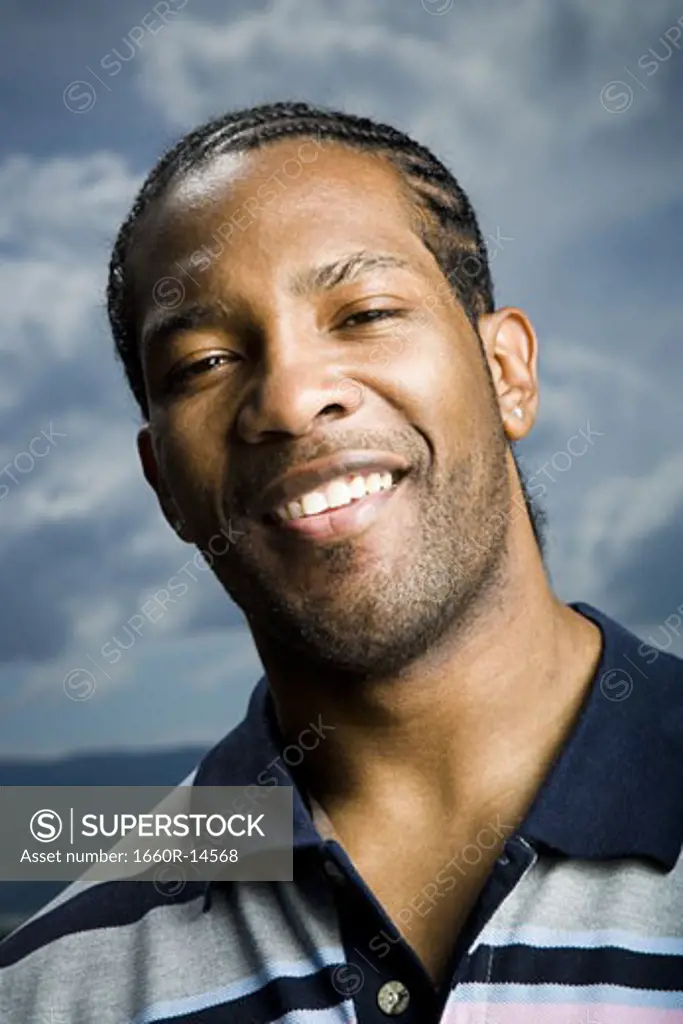African American smiling man