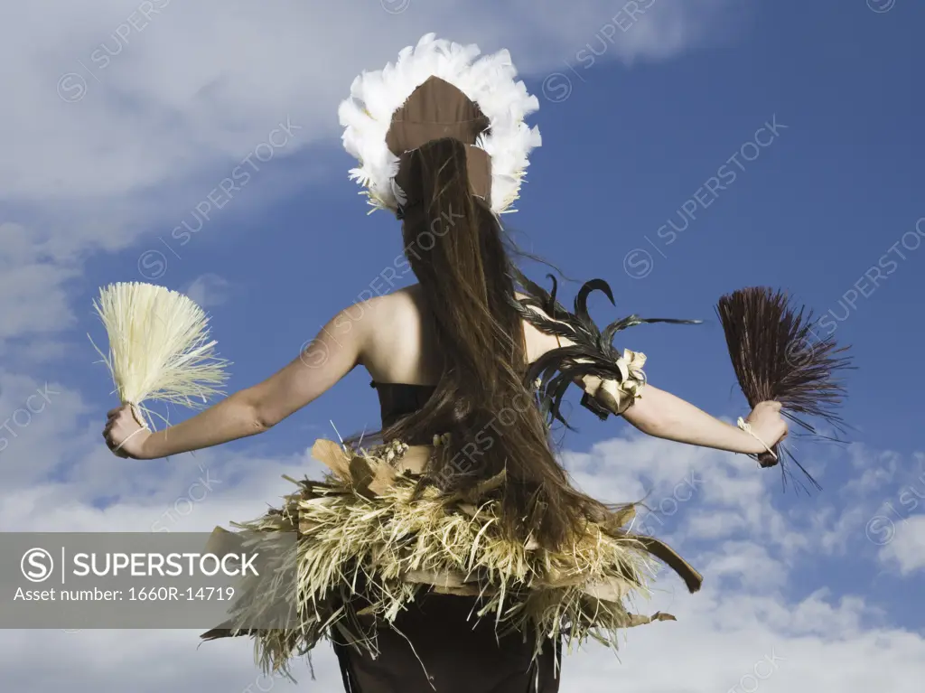 Polynesian female dancer