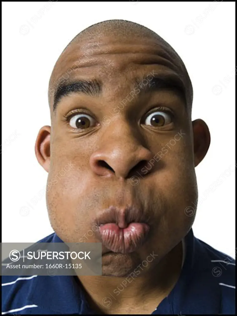 Man making a funny face