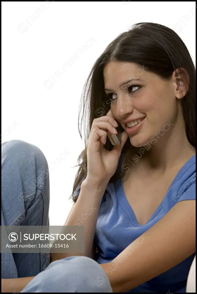 Young woman with cell phone