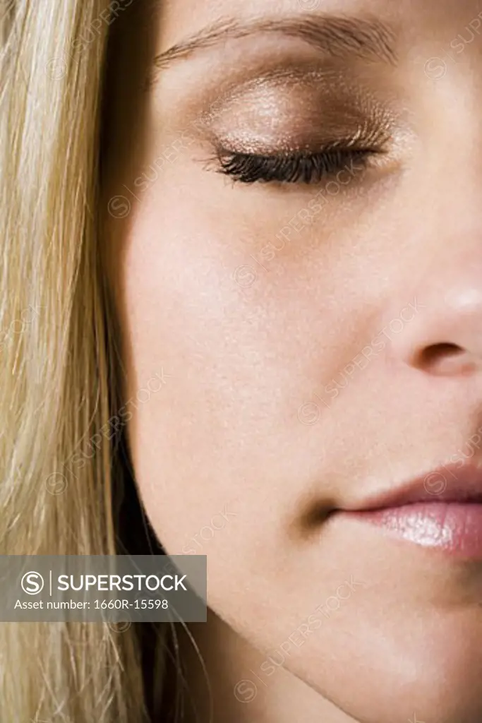 Close-up of a woman's face