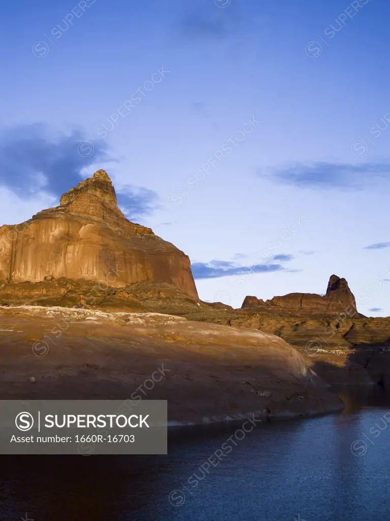 Rock Formation with water and blue sky