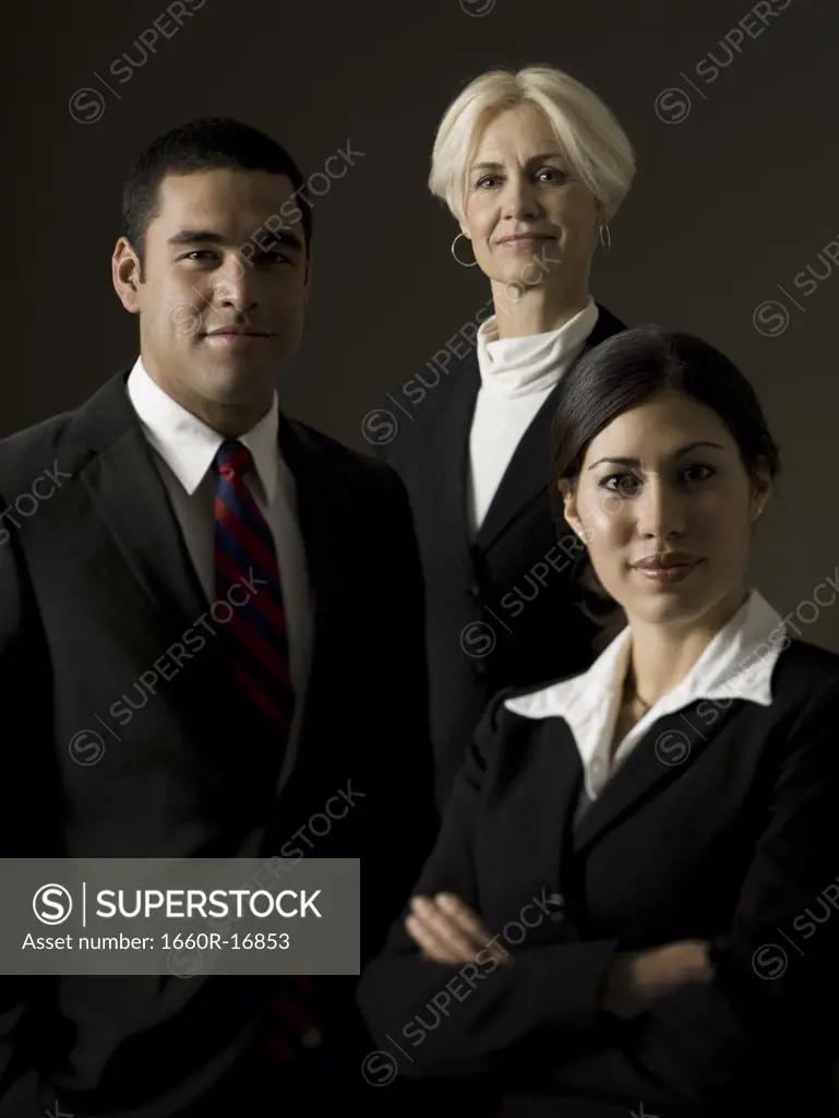 Portrait of three businesspeople
