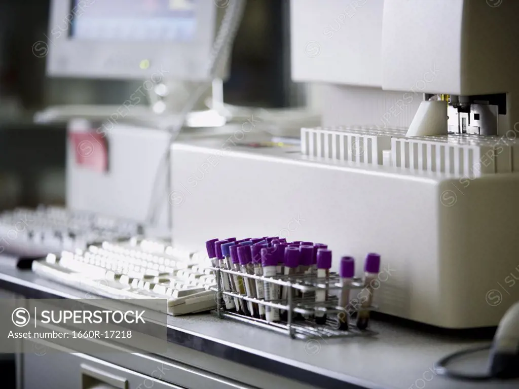 Test tubes in laboratory