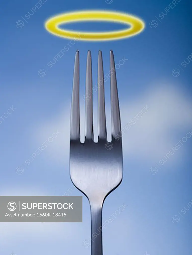 Fork with halo