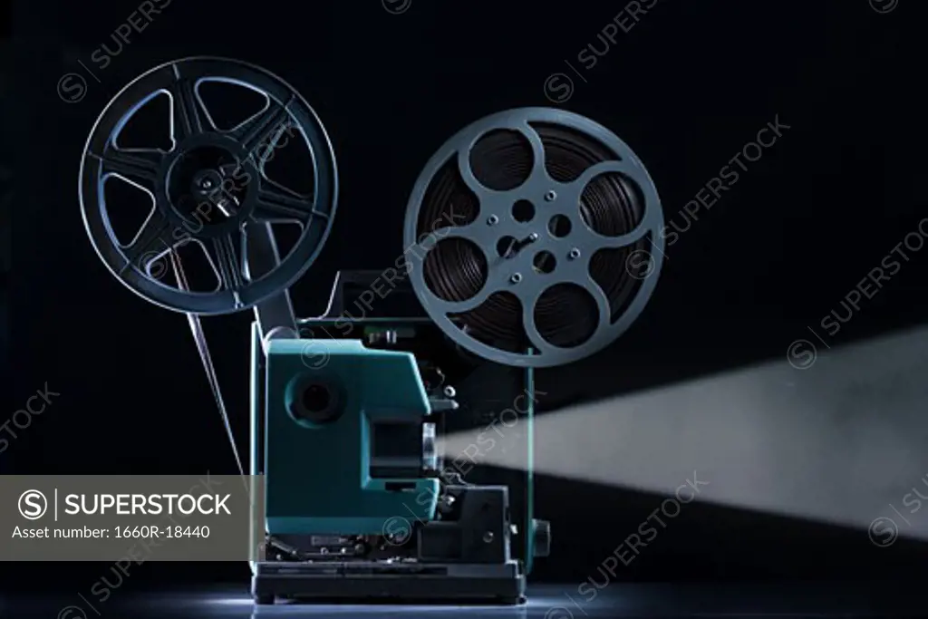 Side profile of movie projector