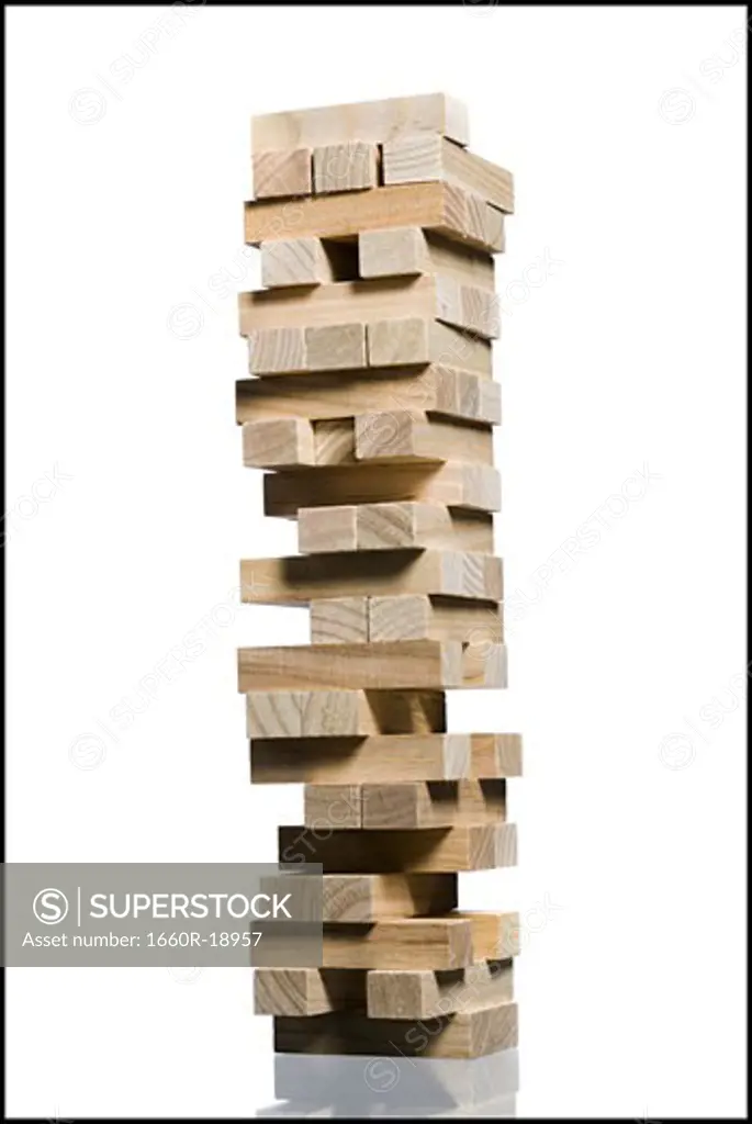 Stack of wooden blocks
