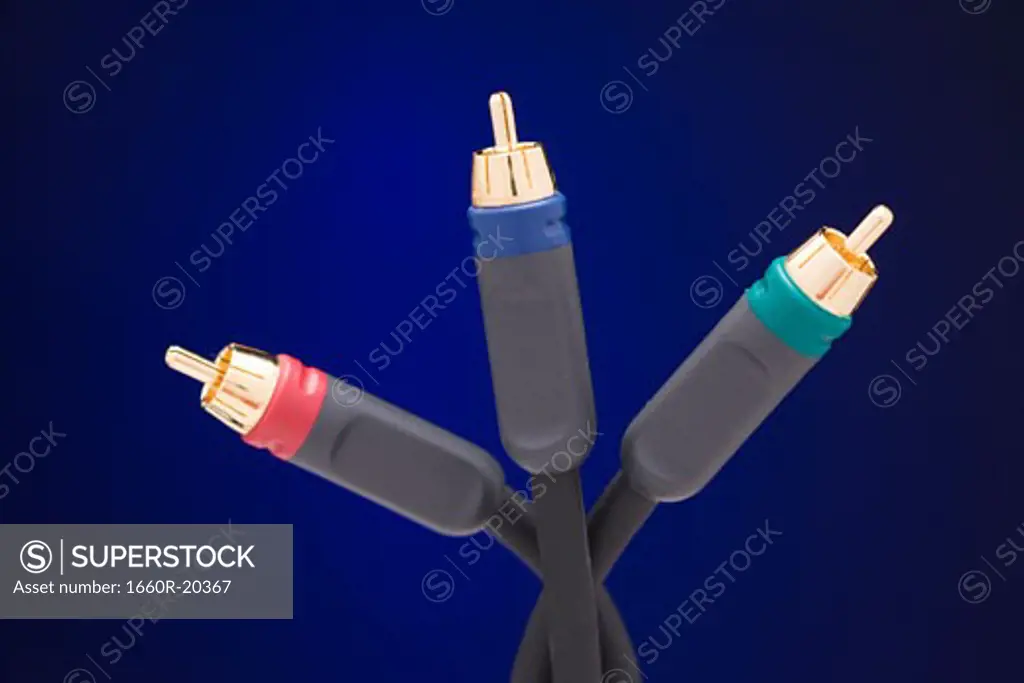 Detailed view of coaxial cable