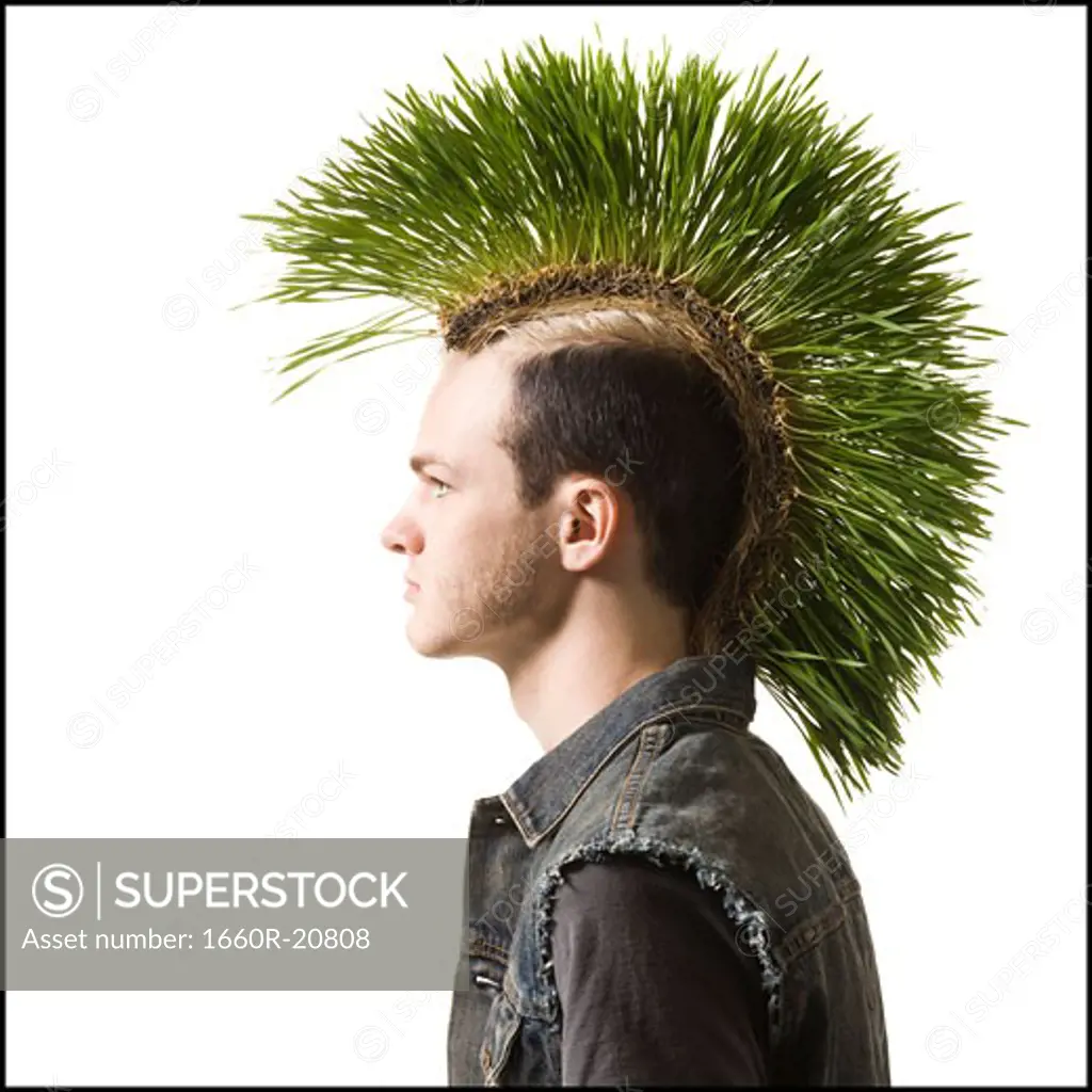 man with a mohawk