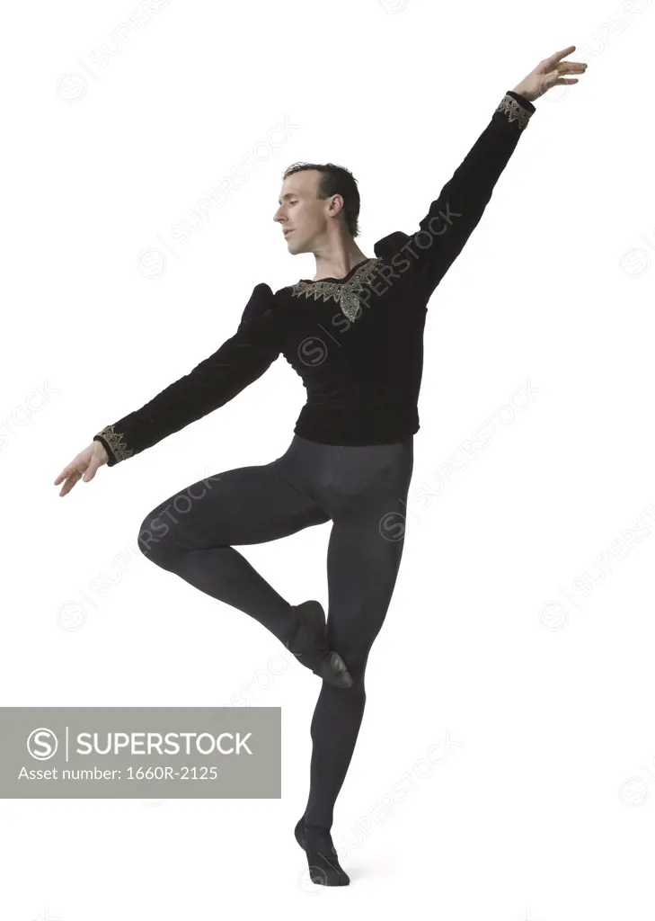 Male ballet dancer performing ballet