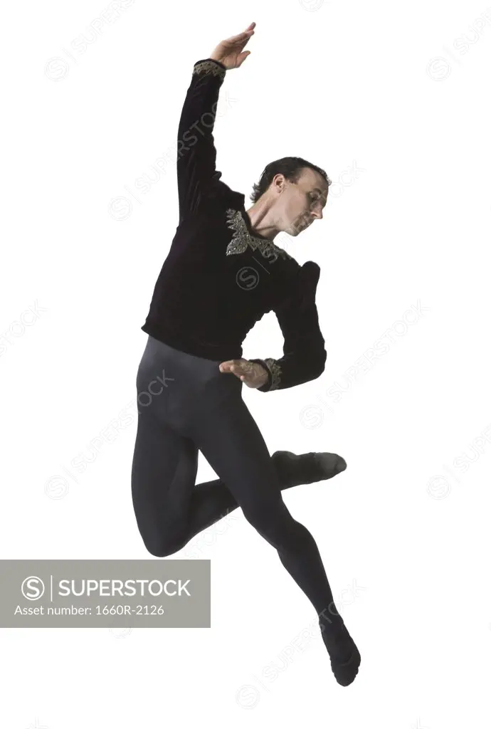 Male ballet dancer performing ballet