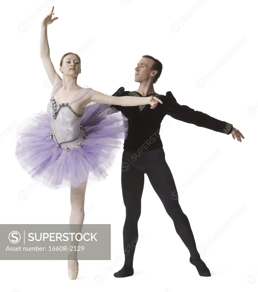 Ballet dancers performing ballet