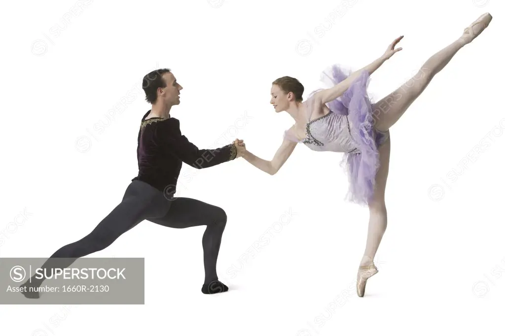 Ballet dancers performing ballet