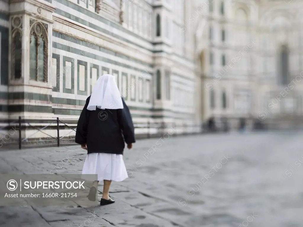 Nun in Florence, Italy.