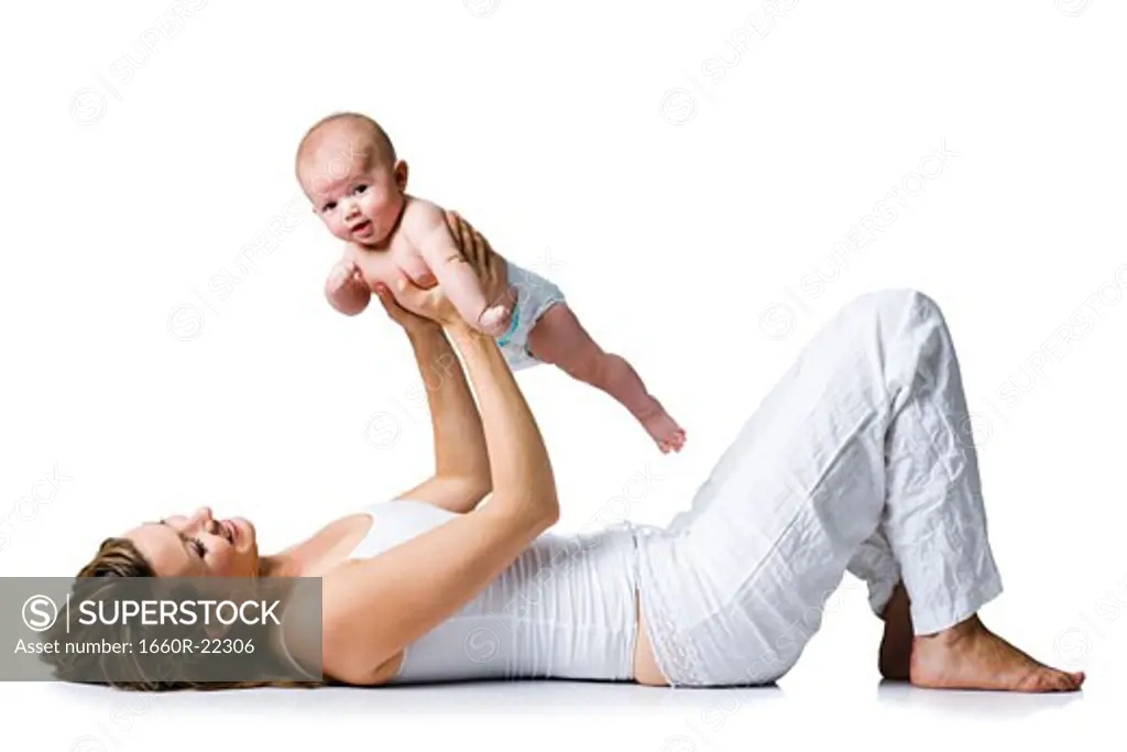 Woman and baby.