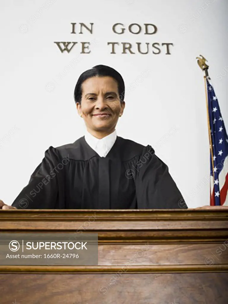 Portrait of a female judge smiling