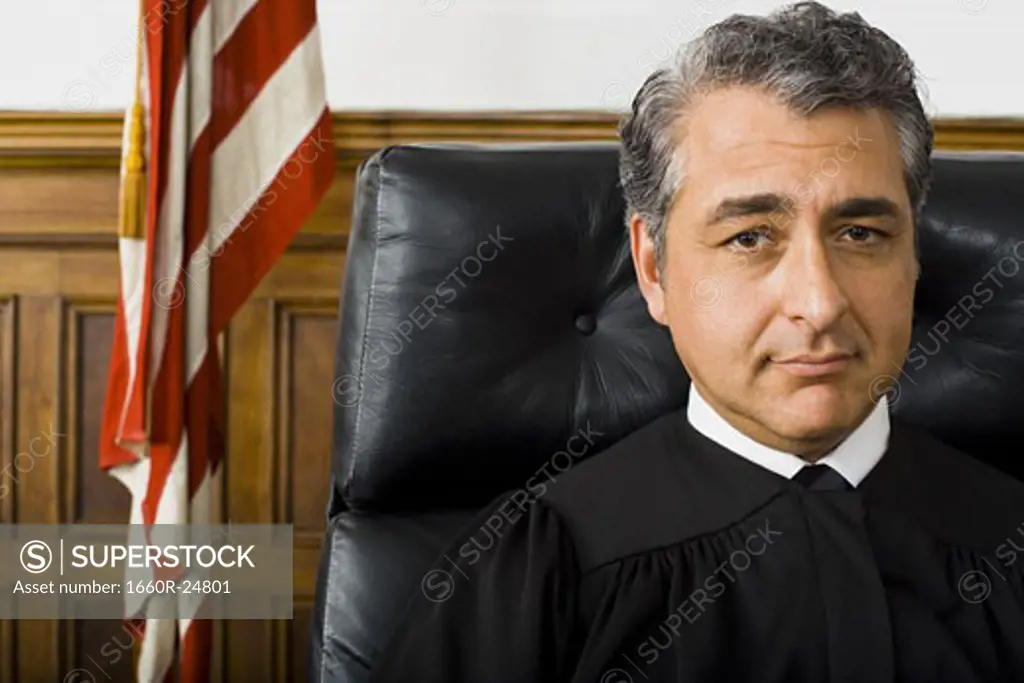 Portrait of a male judge smiling