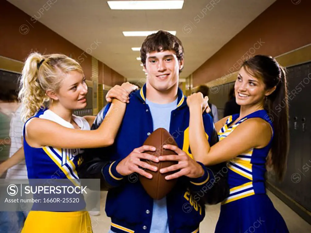 Two female and one male High School Students.
