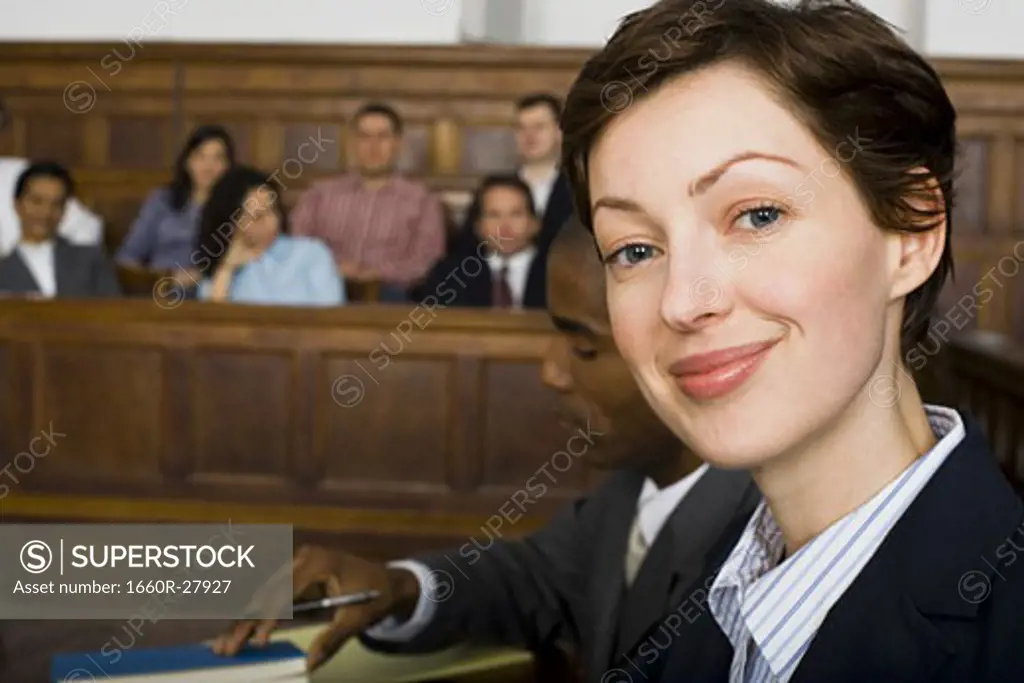 Portrait of a female lawyer smiling