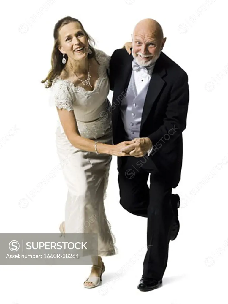 Portrait of a senior couple dancing
