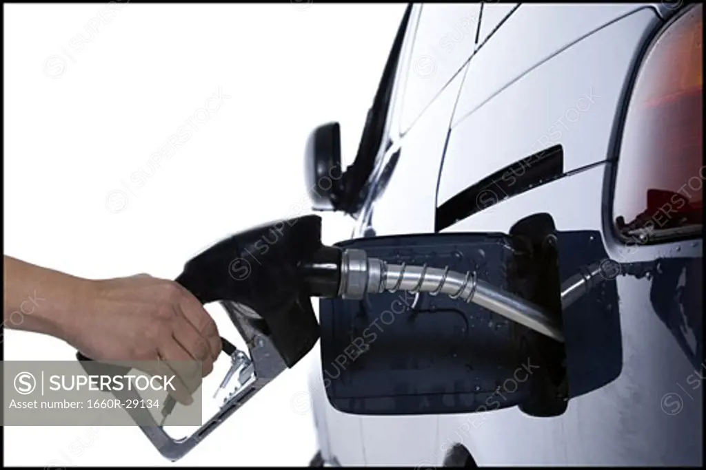 Filling up gas tank