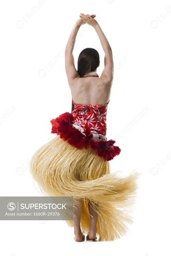 Hawaiian female hula dancer