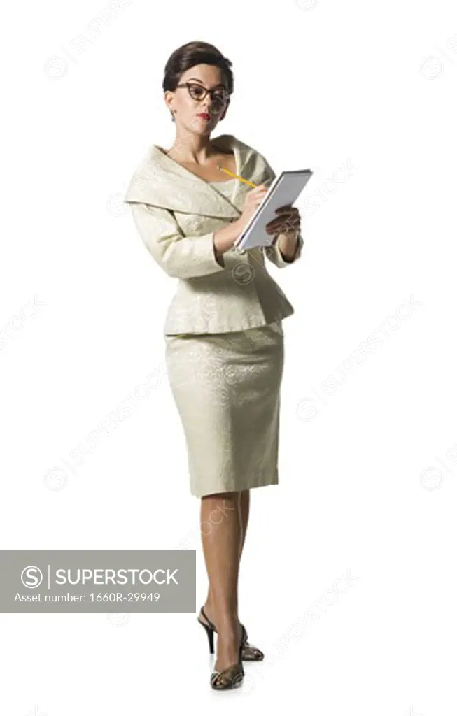 Female stenographer taking notes