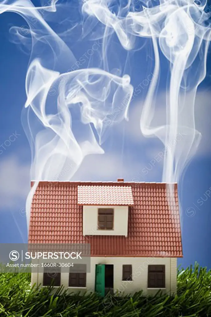 Smoking toy house