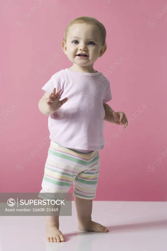 Baby Girl walking