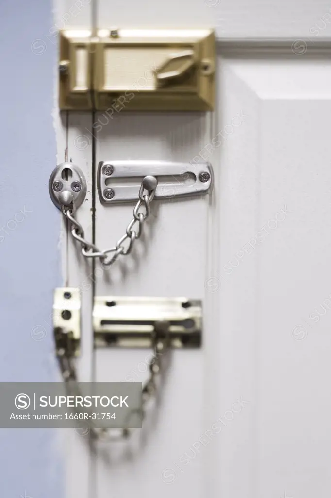 Three locks on door