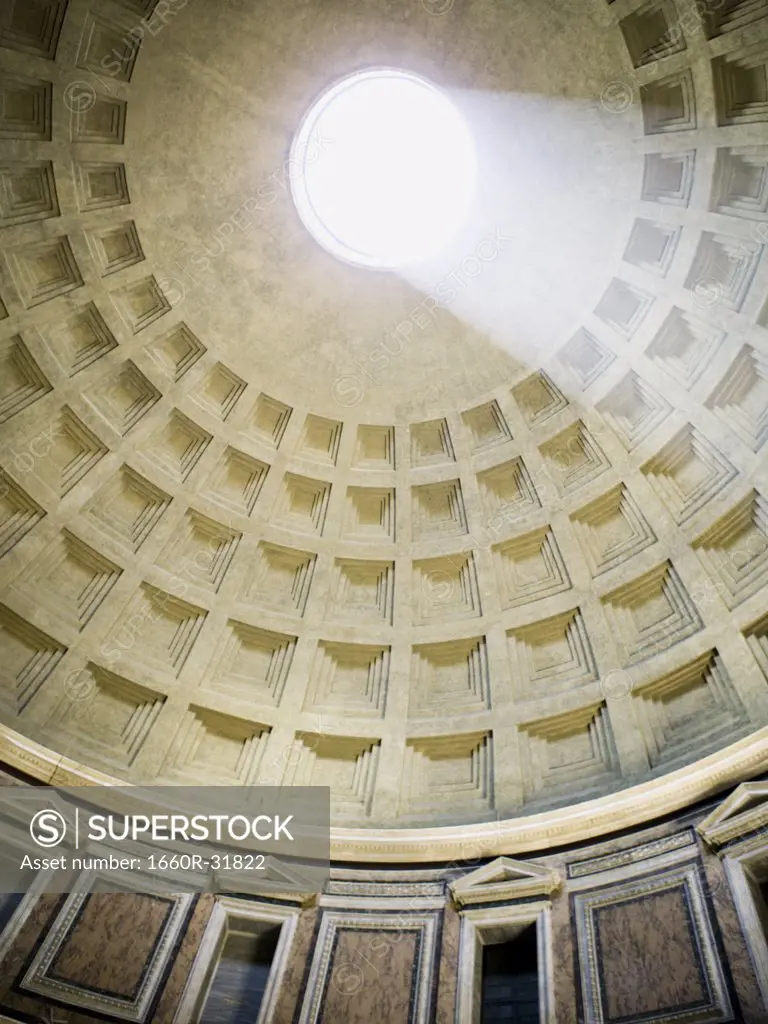Inside the Pantheon in Rome Italy