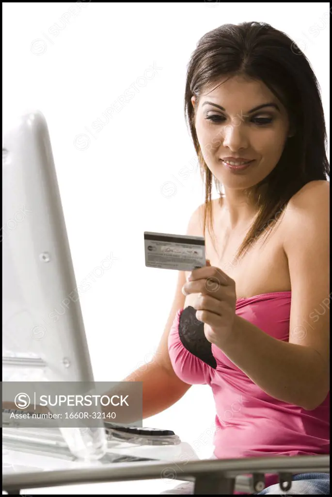 Woman on computer