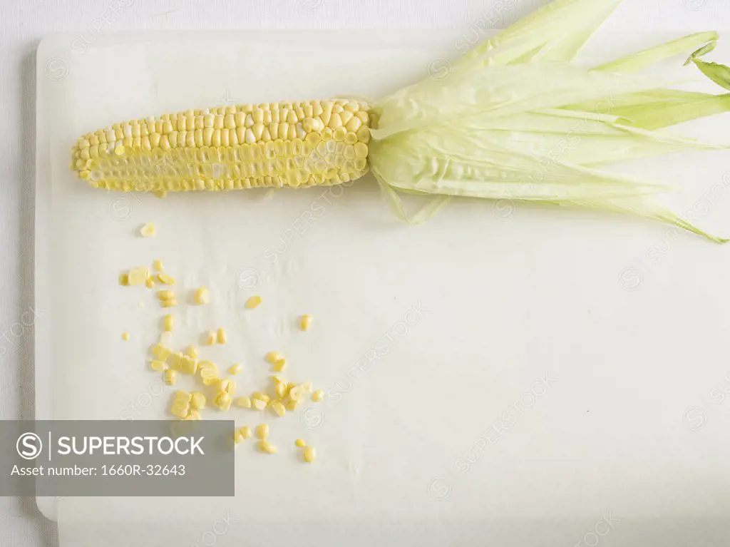 Cob of corn with niblets